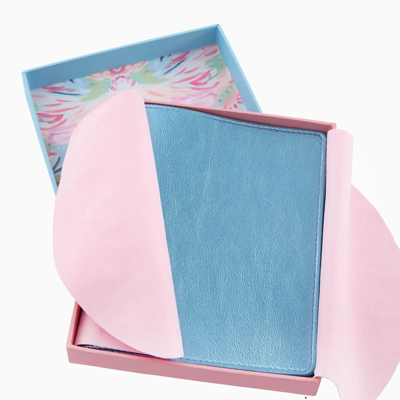 Oh My Mahjong Metallic Light Blue Mahjong Card Folio