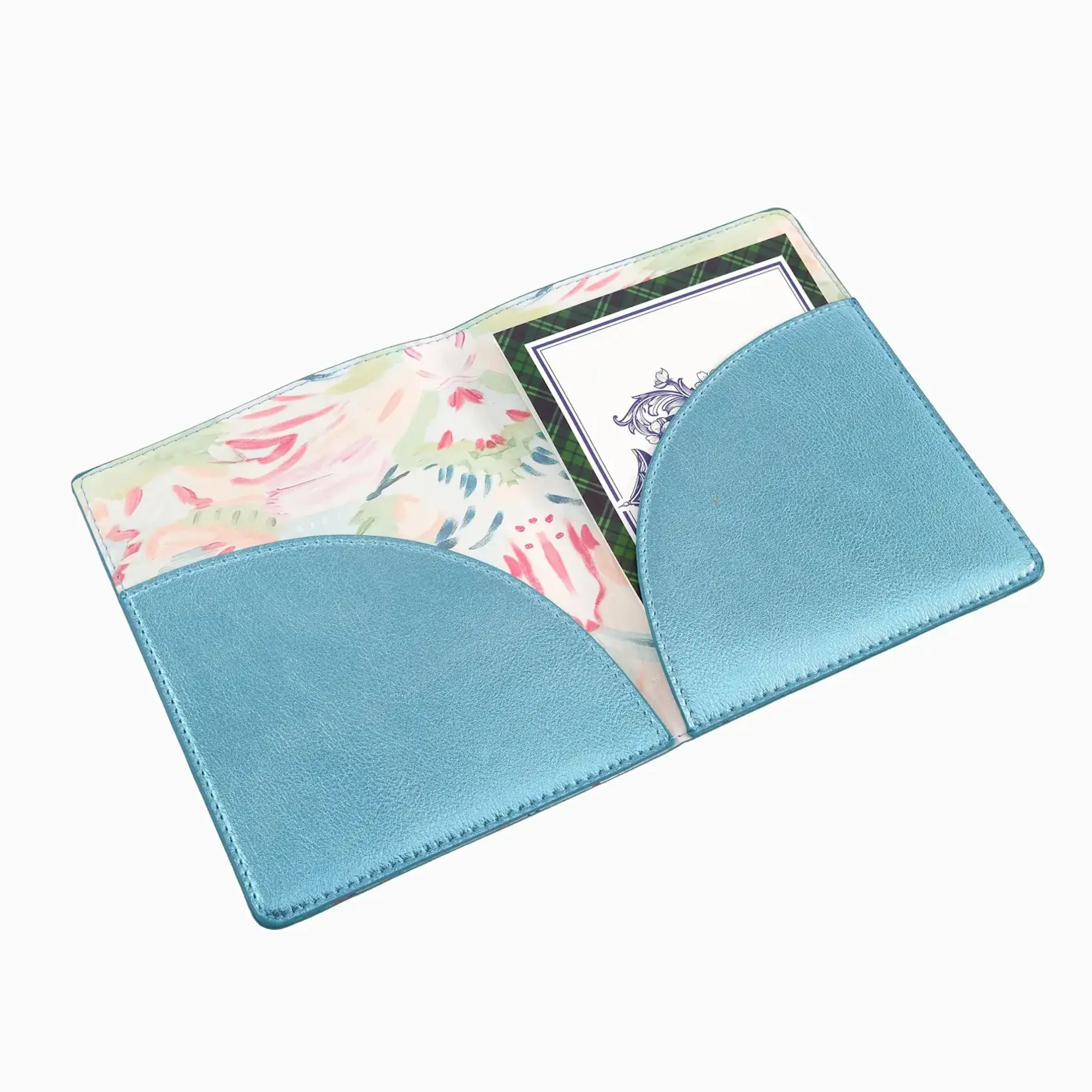 Oh My Mahjong Metallic Light Blue Mahjong Card Folio