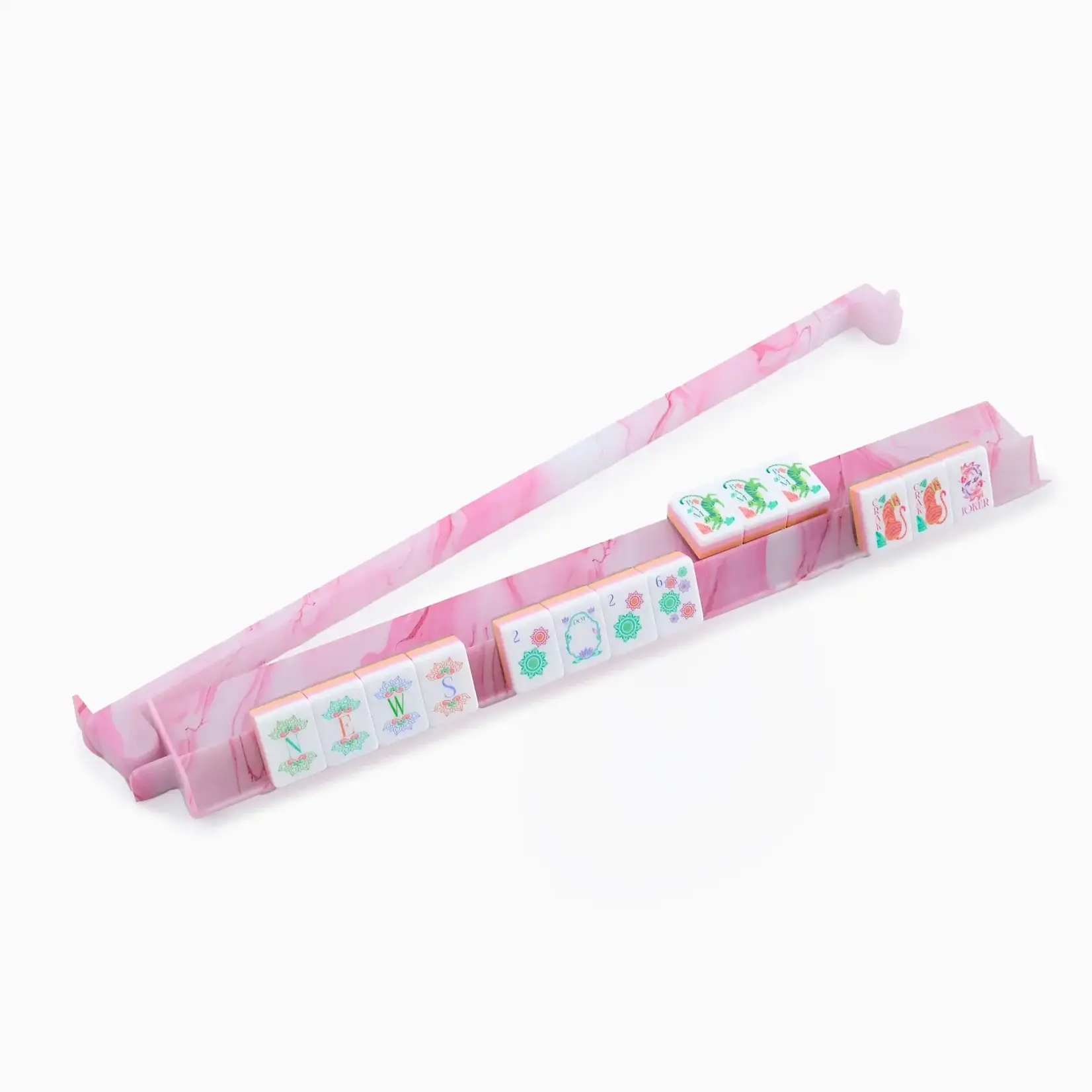 Oh My Mahjong Pink Quartz Rack and Pusher Set