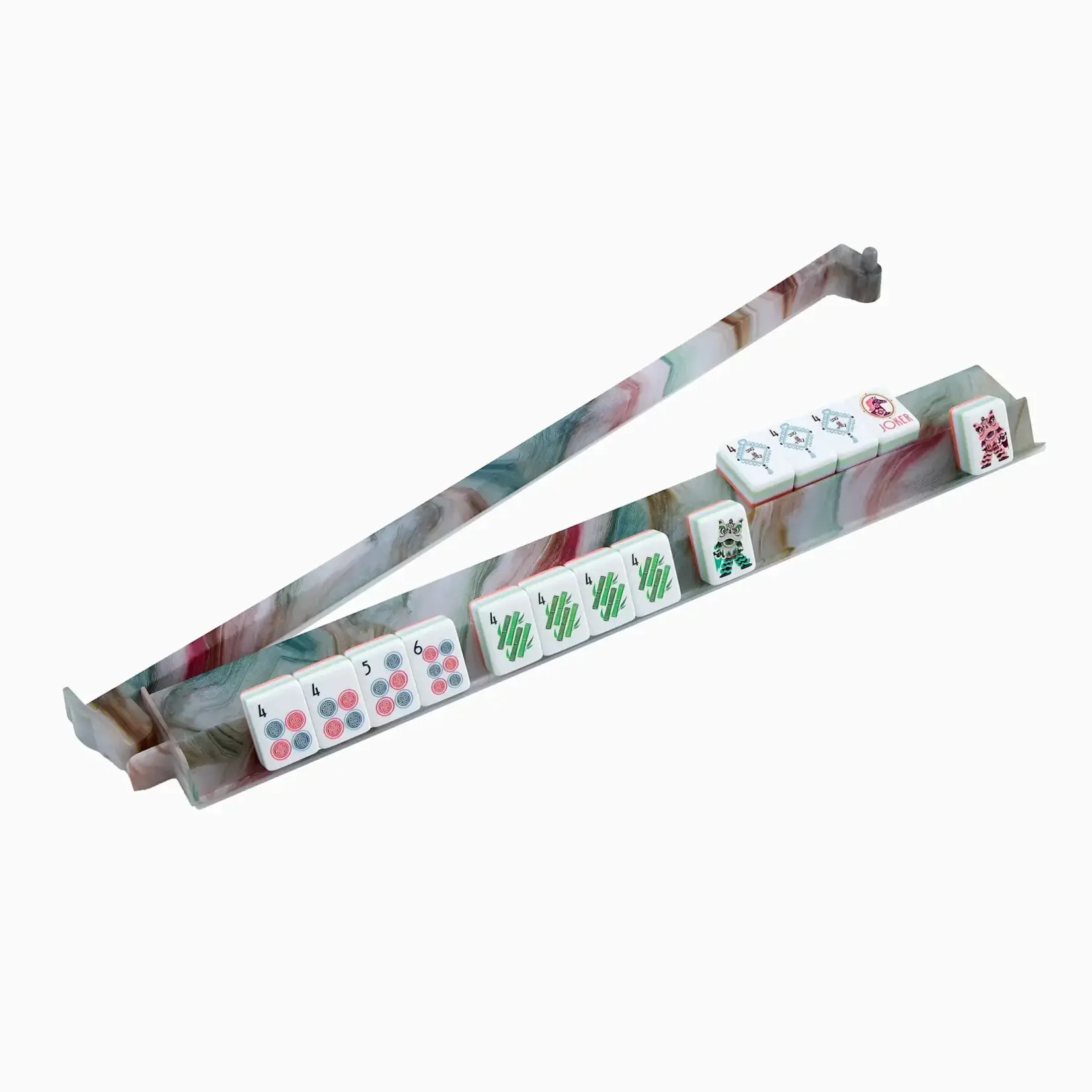 Oh My Mahjong Sandstone Rack and Pusher Set