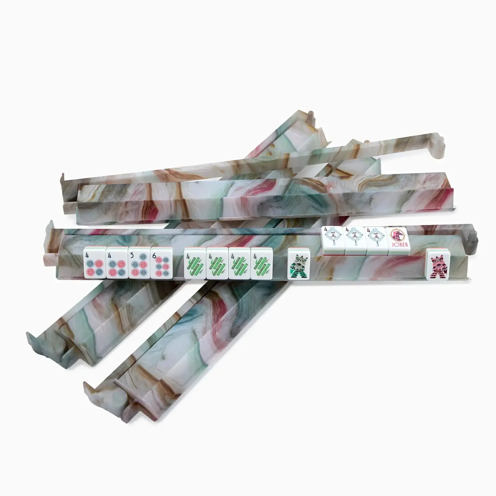 Oh My Mahjong Sandstone Rack and Pusher Set