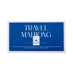 The Mahjong House White with Jewel-Tones Travel Mahjong Set