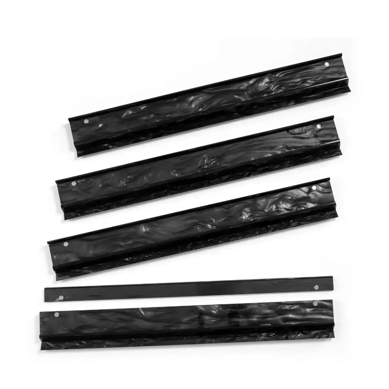 The Mahjong House Set of 4 Black Mother of Pearl Mahjong Racks