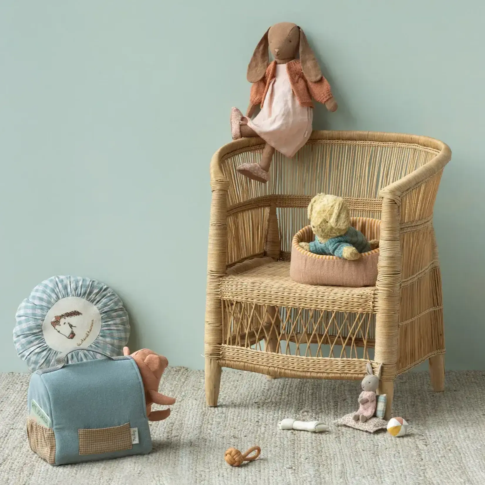 Maileg USA Pet basket - Powder