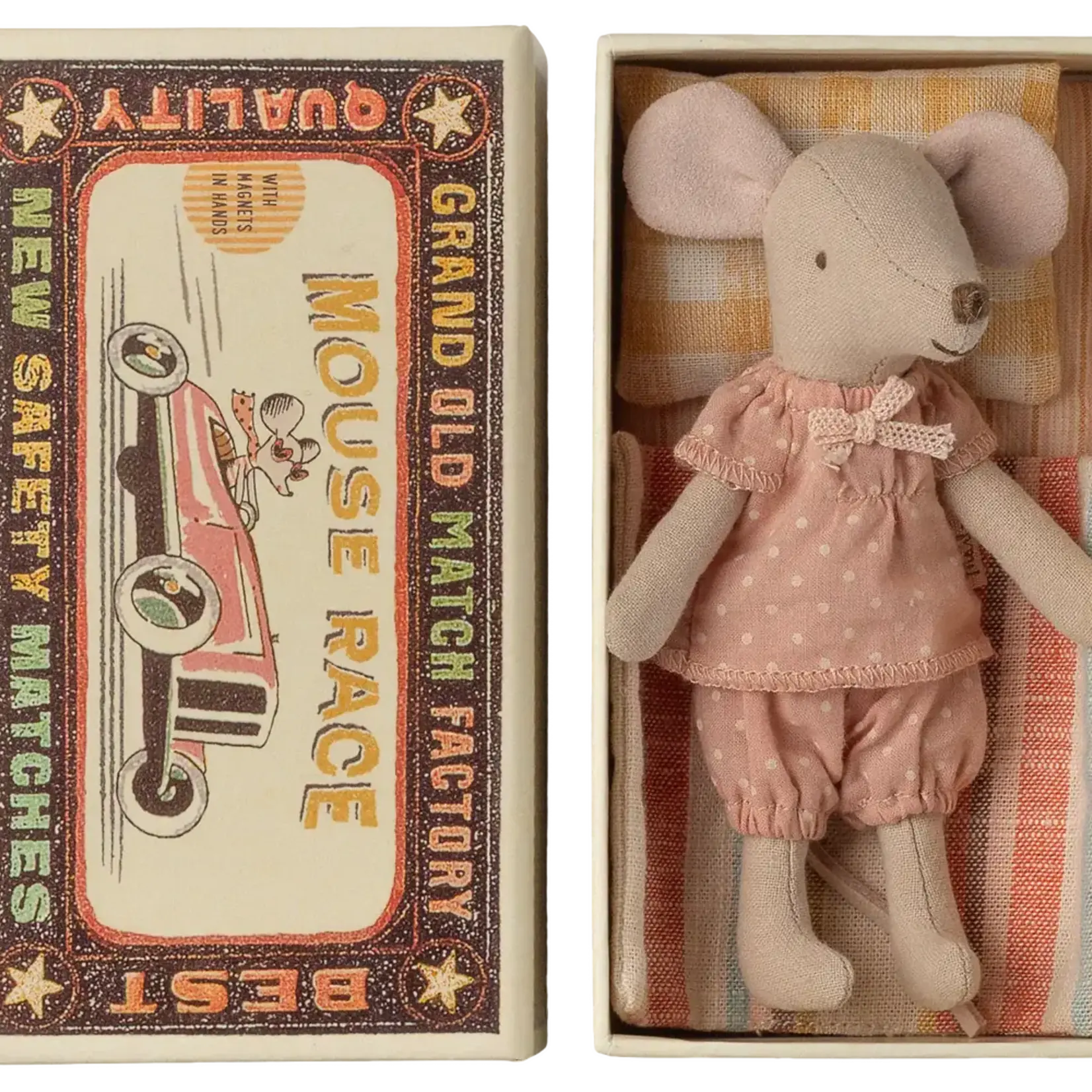 Maileg USA Big sister mouse in matchbox ('26)
