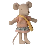 Maileg USA Little sister mouse with bag