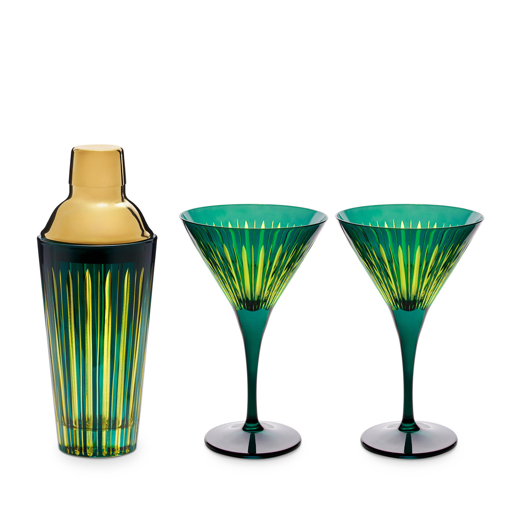 L'Objet PRISM COCKTAIL SET - GREEN