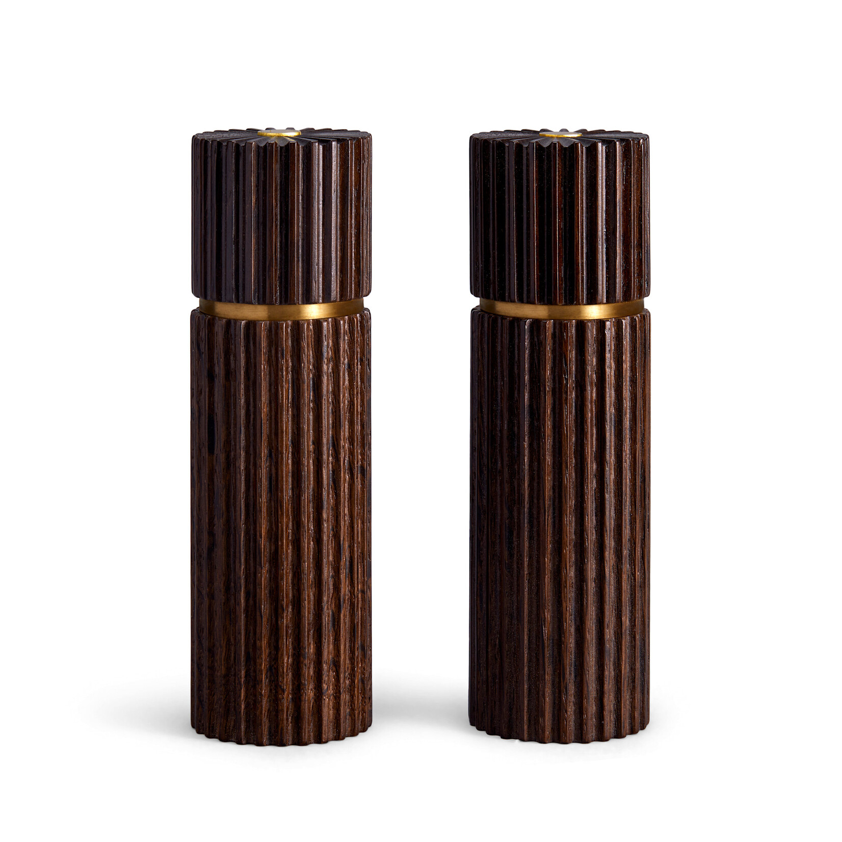 L'Objet IONIC SALT + PEPPER MILLS - LARGE (SET OF 2)