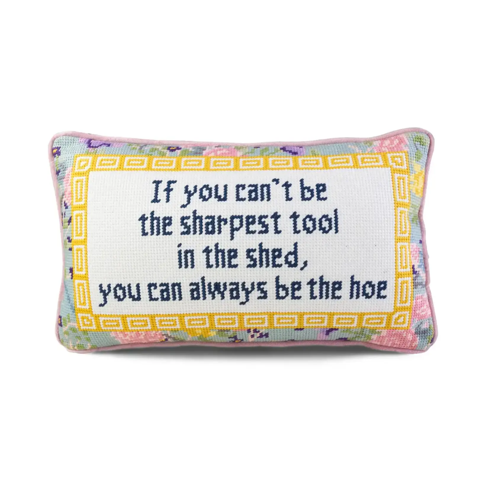 Furbish Studio Sharpest Tool Needlepoint Pillow