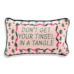 Furbish Studio Tinsel in A Tangle Needlepoint Pillow
