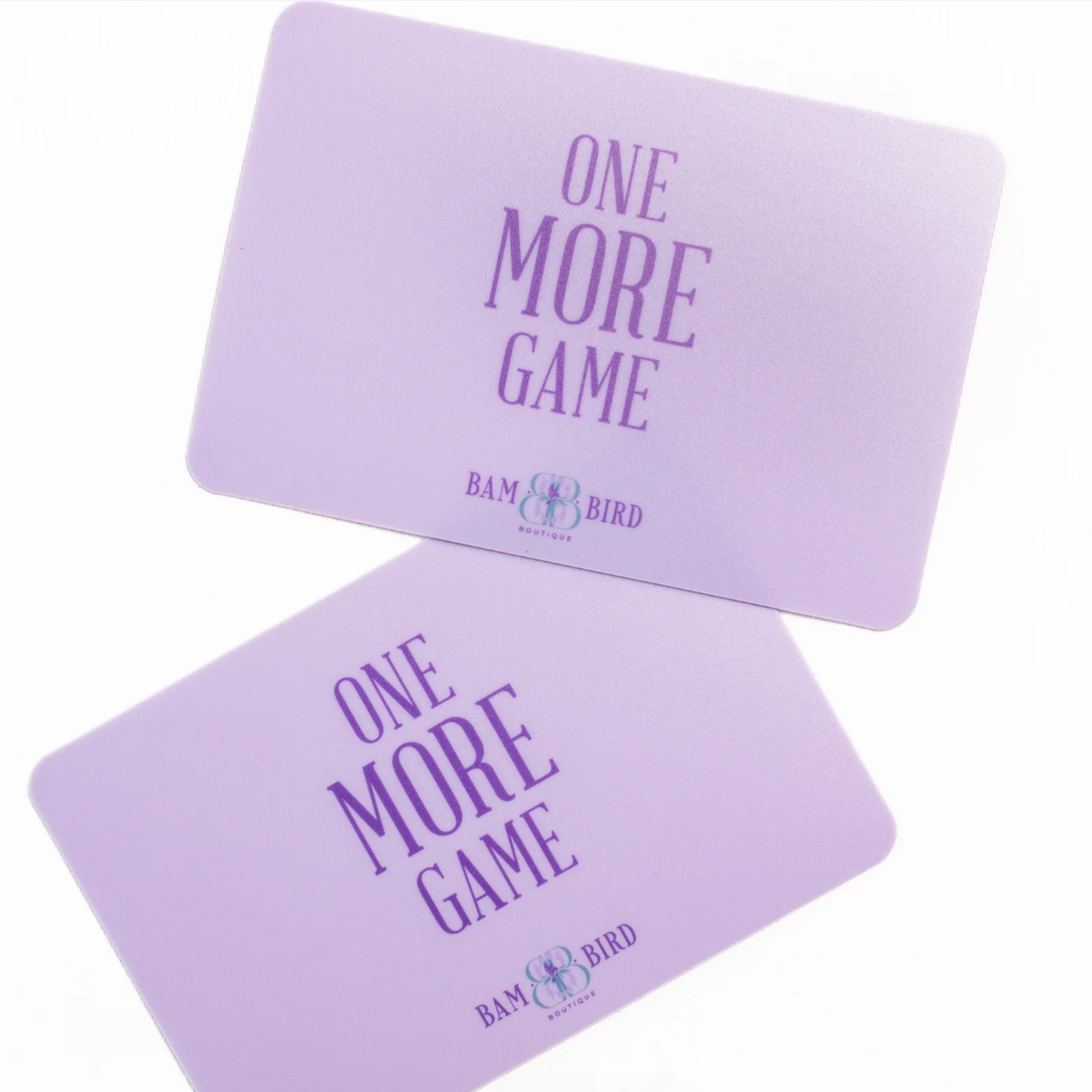 Bam Bird Boutique Lavender- ONE MORE GAME Shufflers