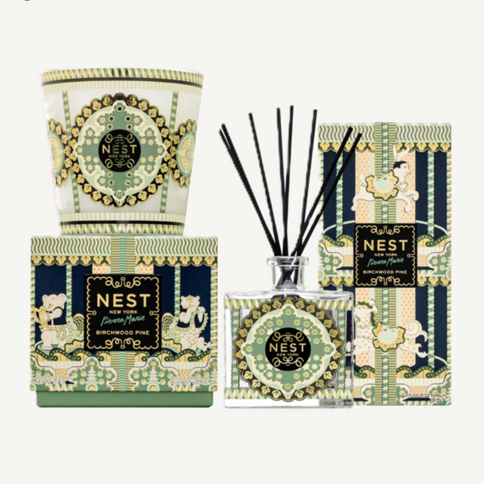 Nest Fragrances Pierre Marie Birchwood Pine Decorative 3-Wick Candle 21.2 oz