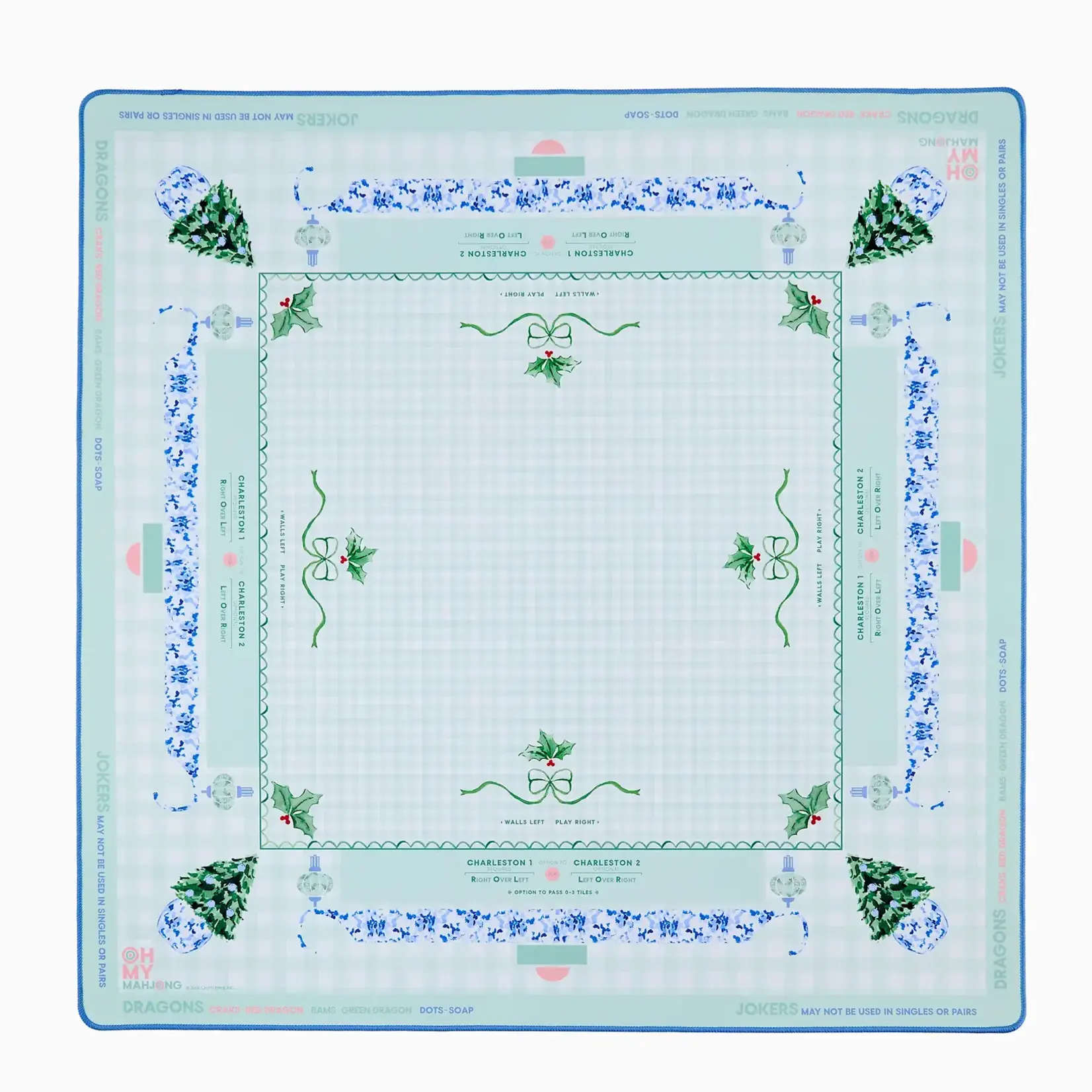 Oh My Mahjong Holly Jolly Mat in Tube