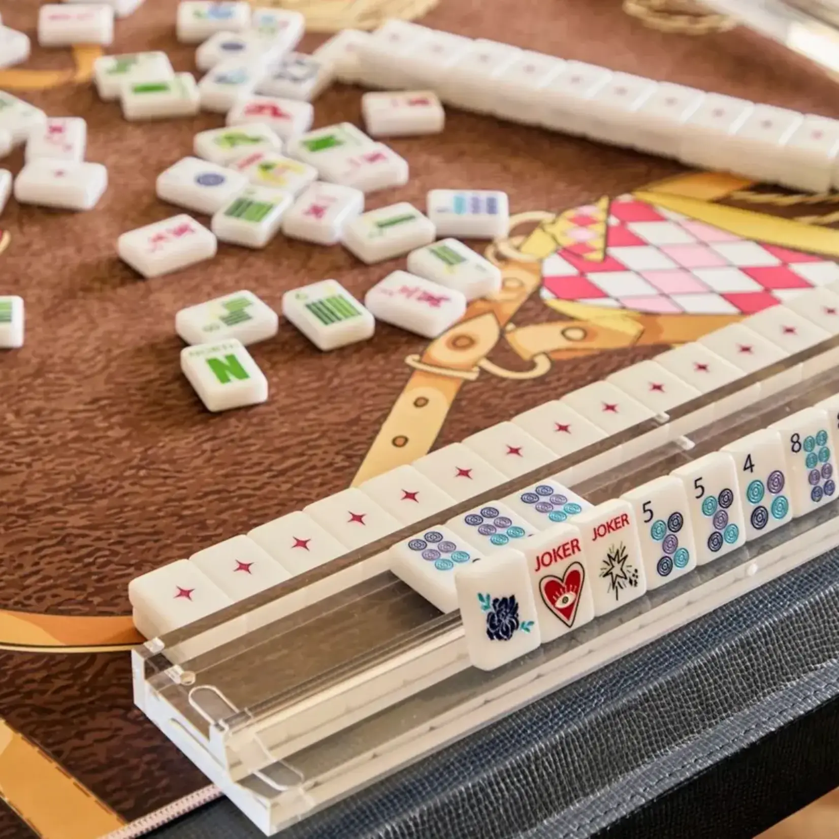 Bespoke Mahjong LUCKY CHARMS - BRIGHT WHITE
