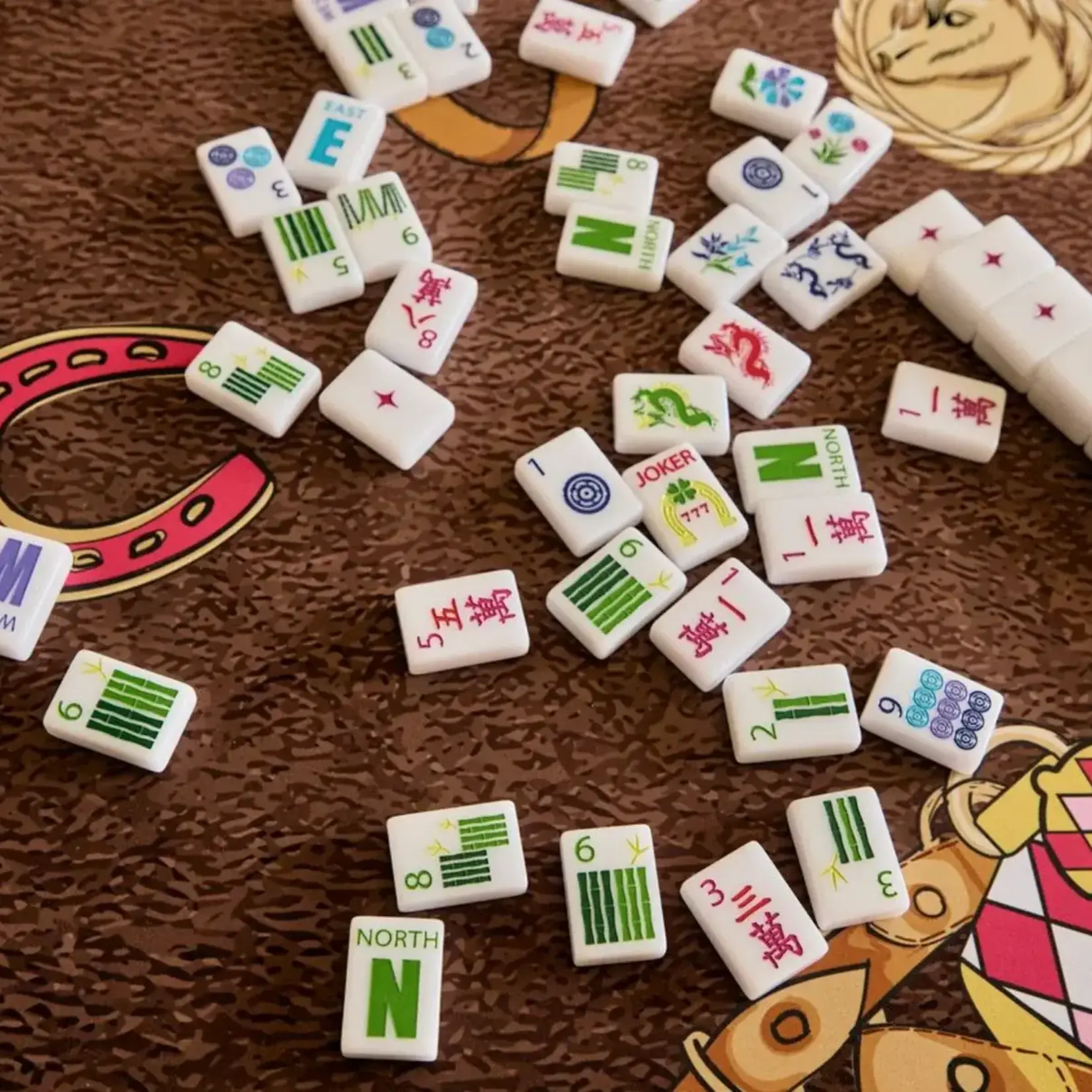 Bespoke Mahjong LUCKY CHARMS - BRIGHT WHITE