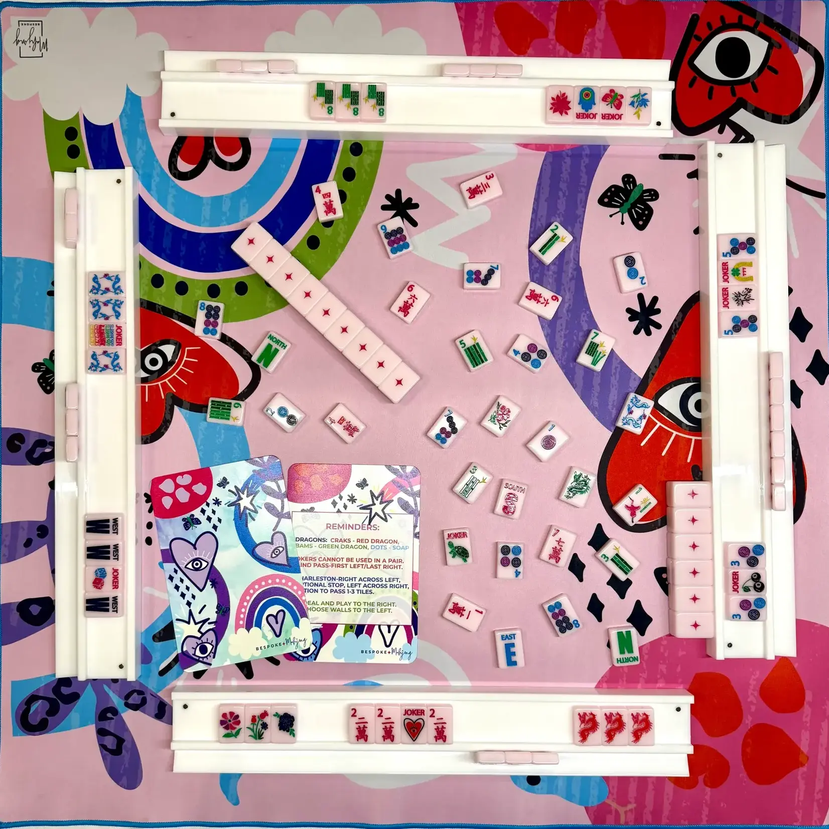 Bespoke Mahjong Lucky Charms - MARSHMALLOW PINK