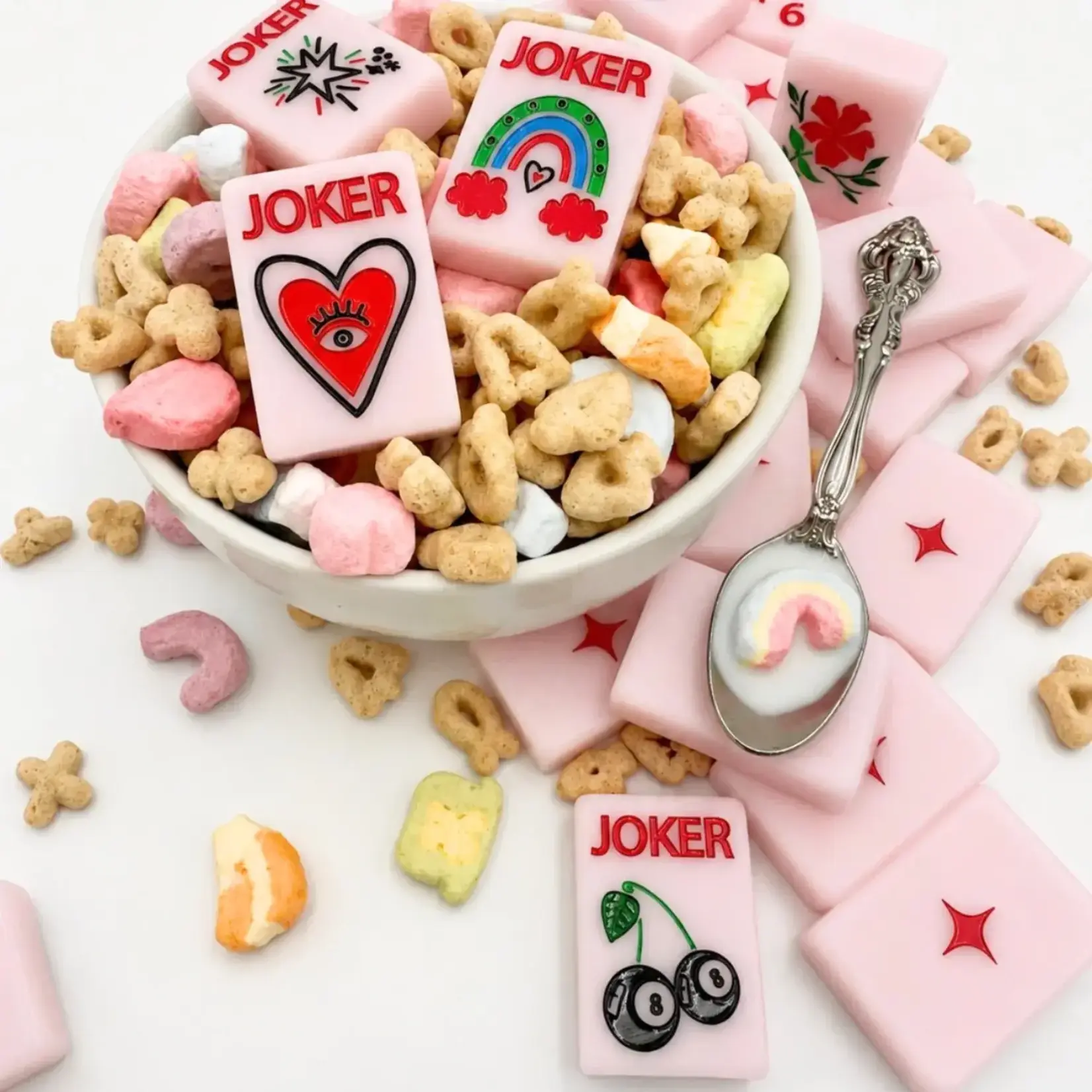 Bespoke Mahjong Lucky Charms - MARSHMALLOW PINK
