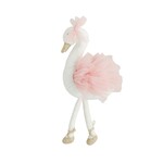 Mudpie Swan Velvet Princess Plush