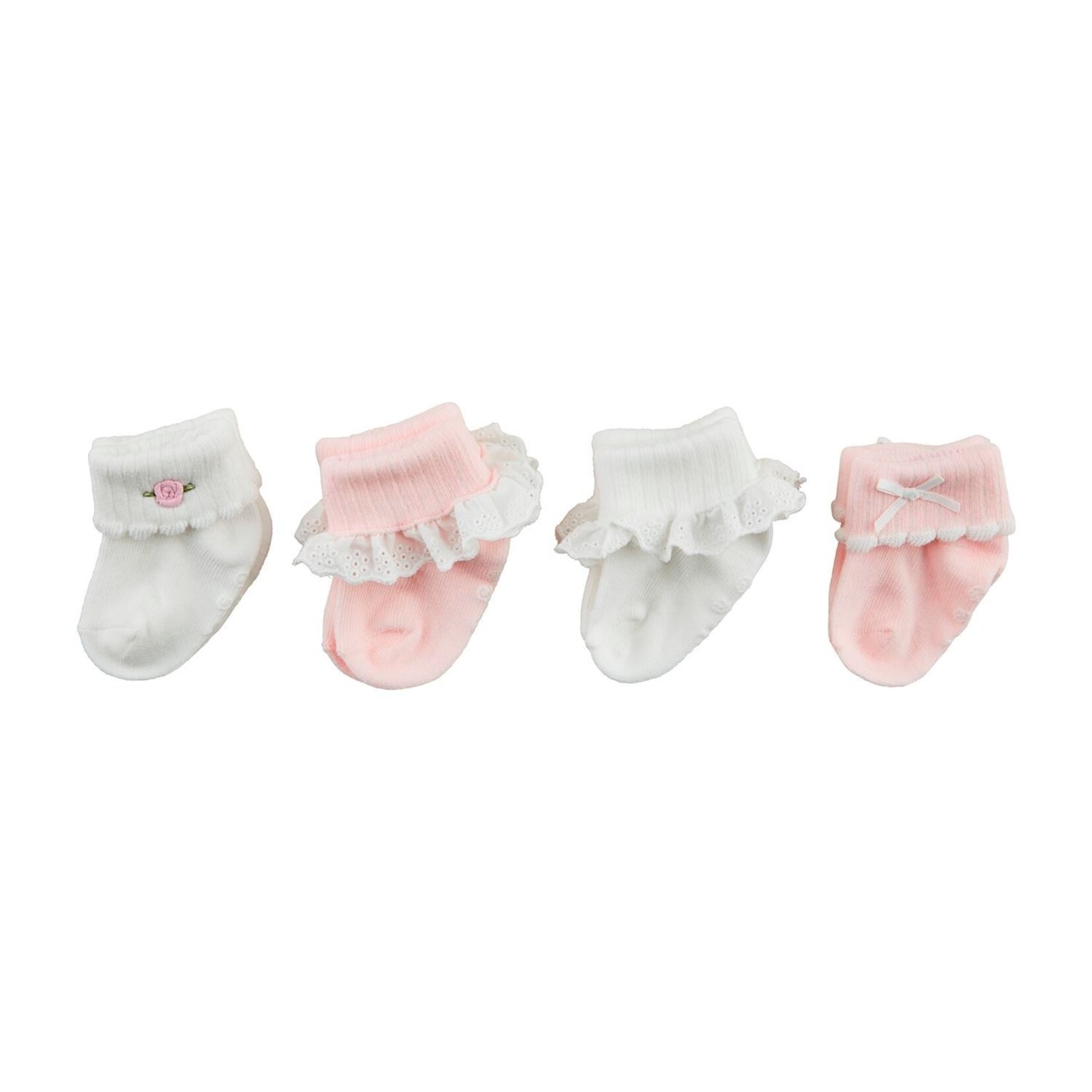 Mudpie Pink Baby Sock Set