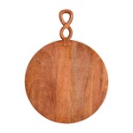 Mudpie Large Twisted Handle Round Board