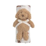 Mudpie Doodle Swaddle & Rattle Set