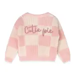 Viverano Organics Cutie Pie Checkered Slouchy Knit Baby Pullover (Organic)