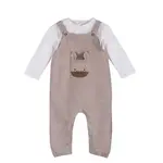 Viverano Organics Horse Pocket Baby Knit Overall Set (Organic Cotton)
