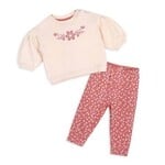 Viverano Organics Bloom Floral Baby Sweatshirt & Legging Set (Organic Cotton)