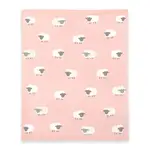 Viverano Organics Woolly Lamb 3D - Organic Cotton Jacquard Knit Baby Blanket