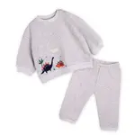 Viverano Organics Dino Baby Sweatshirt & Jogger Set (Organic Cotton)