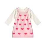 Viverano Organics Fuzzy Hearts 3D Tunic Baby Knit Dress Set (Organic)