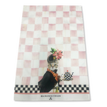 MacKenzie-Childs miss kitty printed dish towel
