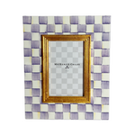 MacKenzie-Childs violet check 4" x 6" frame
