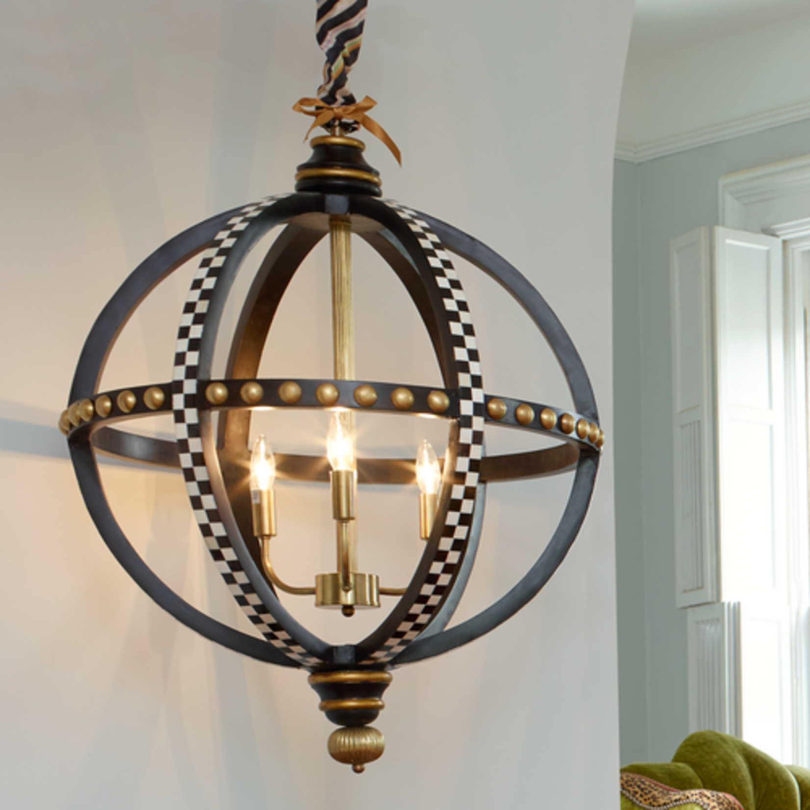 MacKenzie-Childs globe chandelier