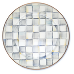 MacKenzie-Childs sterling check charger/plate