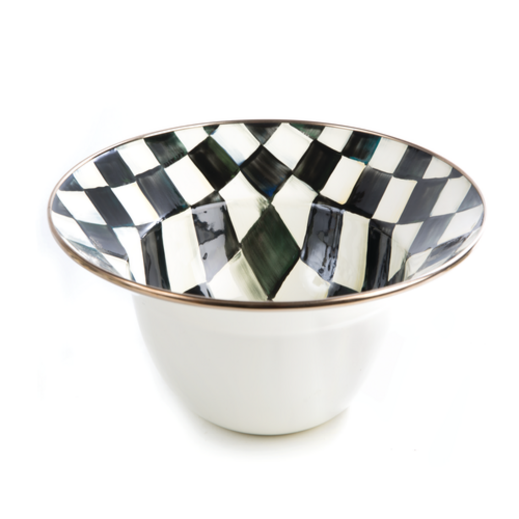 MacKenzie-Childs courtly check serving bowl