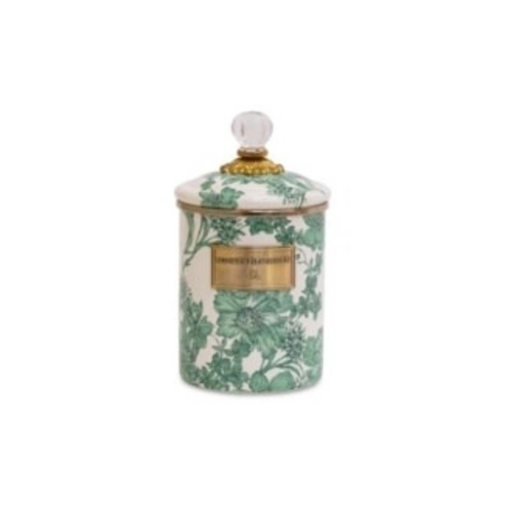 MacKenzie-Childs emerald english garden medium canister