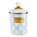 MacKenzie-Childs sky check medium canister