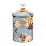 MacKenzie-Childs wild rose slate medium canister