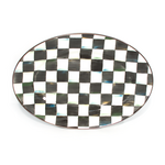 MacKenzie-Childs courtly check small oval platter