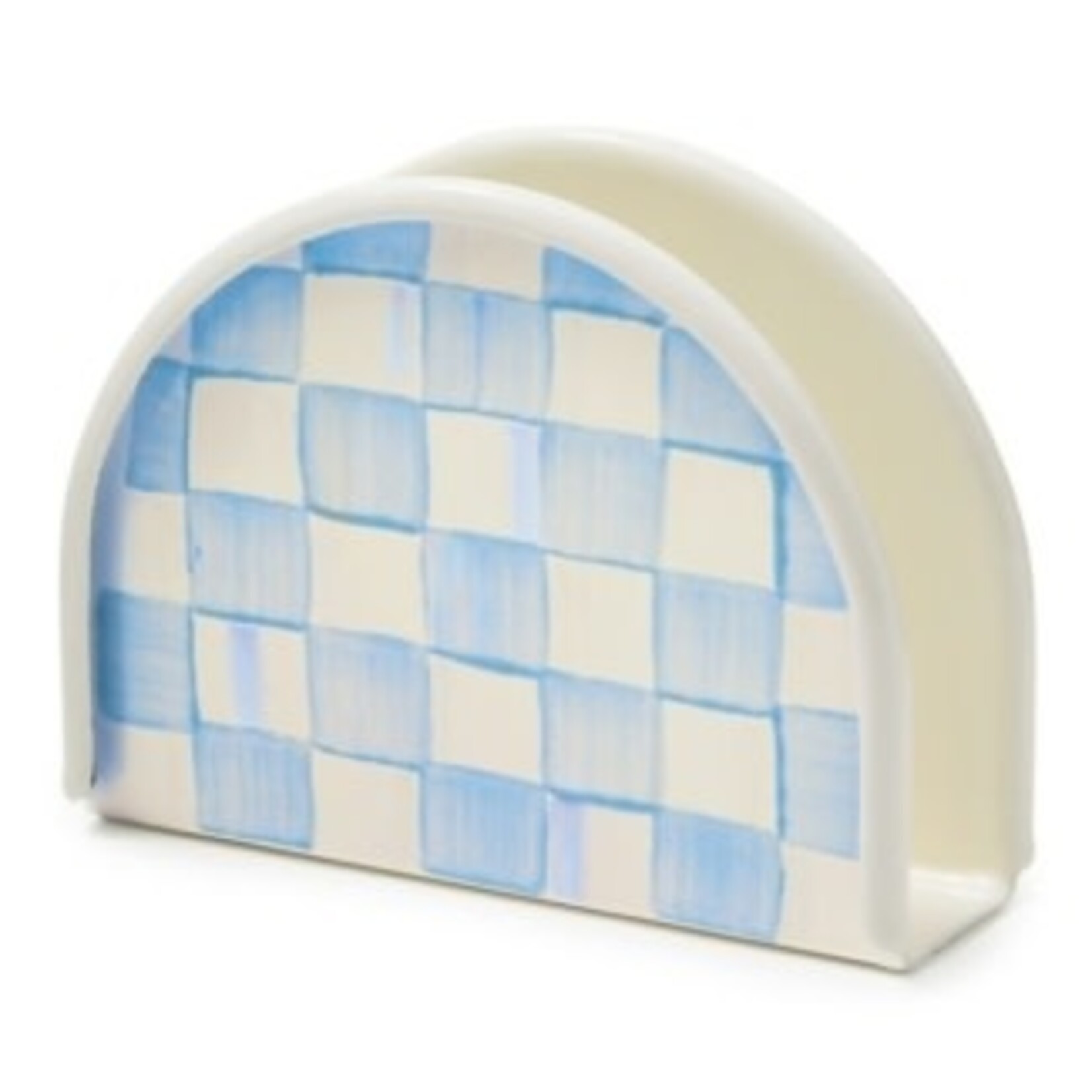 MacKenzie-Childs sky check napkin holder