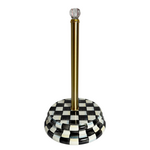 MacKenzie-Childs courtly check paper towel holder