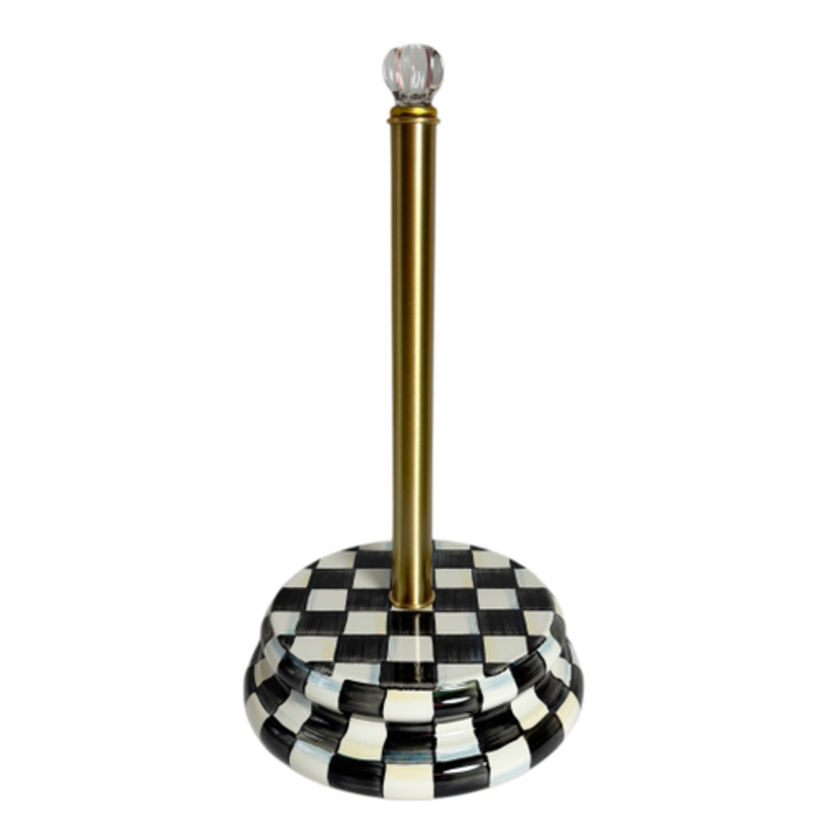 MacKenzie-Childs courtly check paper towel holder