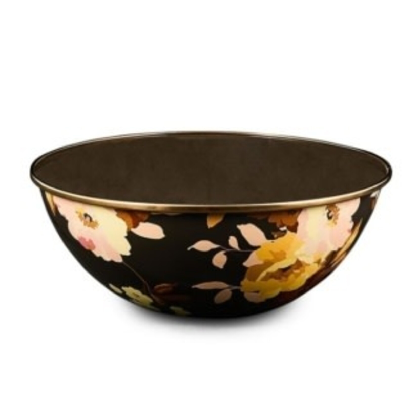 MacKenzie-Childs wild rose brown medium everyday bowl