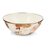 MacKenzie-Childs wild rose white medium everyday bowl