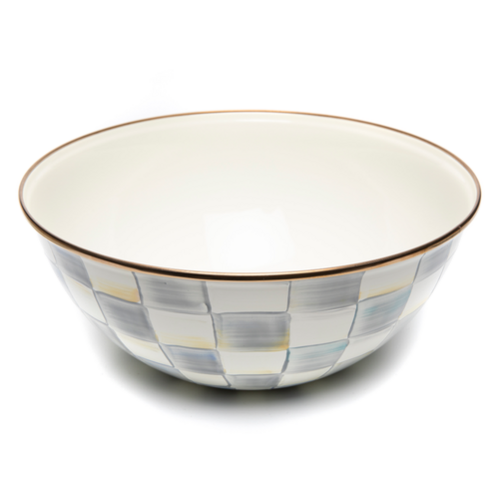 MacKenzie-Childs sterling check large everyday bowl