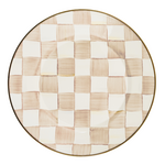 MacKenzie-Childs mocha check dinner plate