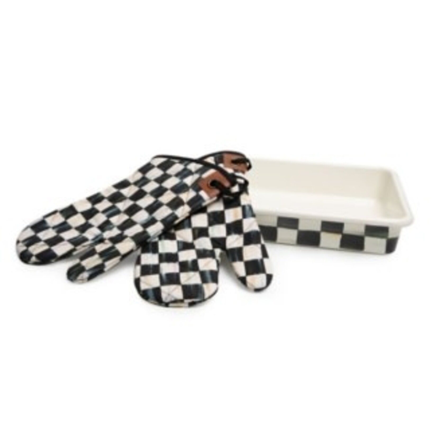 MacKenzie-Childs courtly check baking set