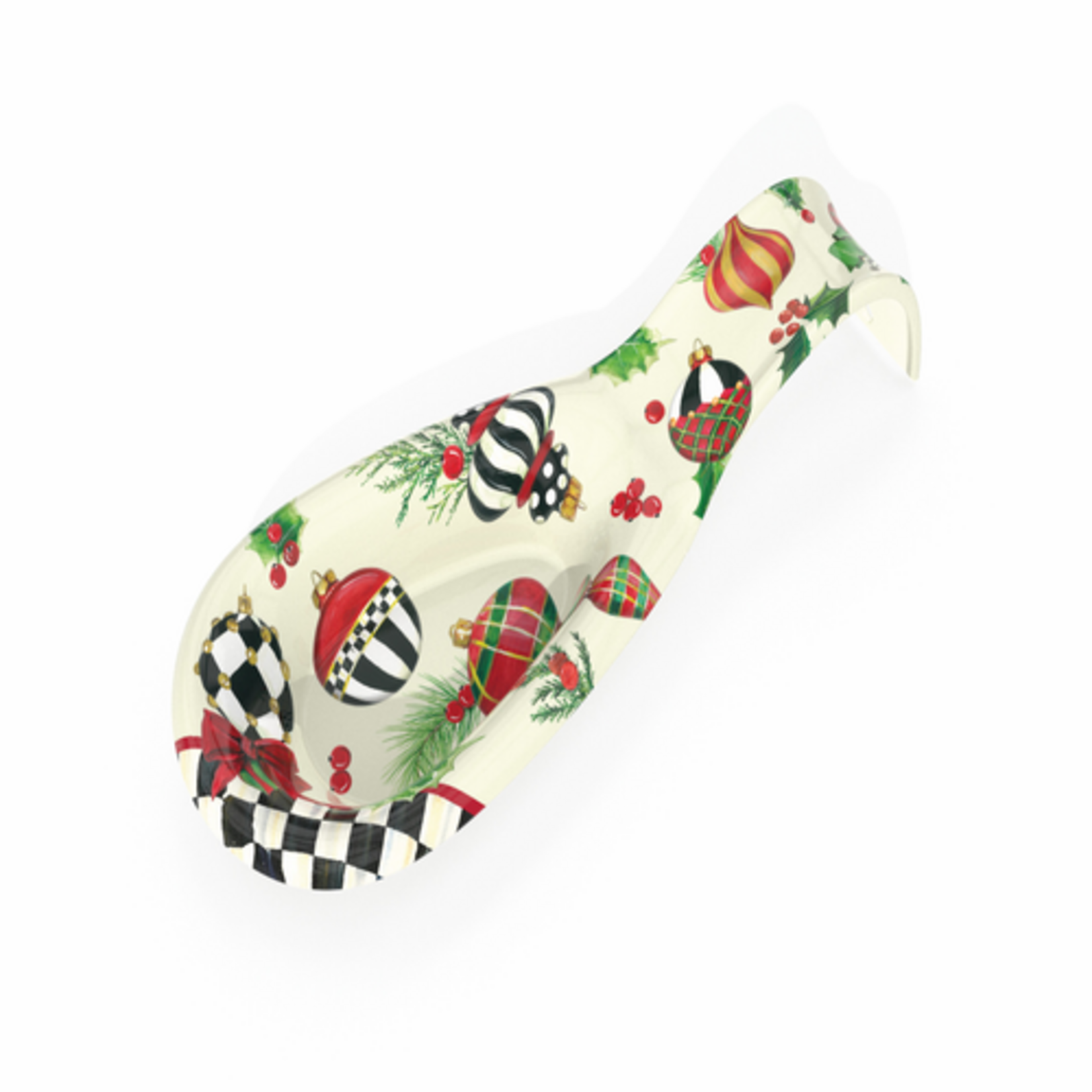 MacKenzie-Childs deck the halls spoon rest