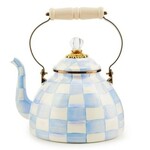 MacKenzie-Childs sky check 3 quart tea kettle